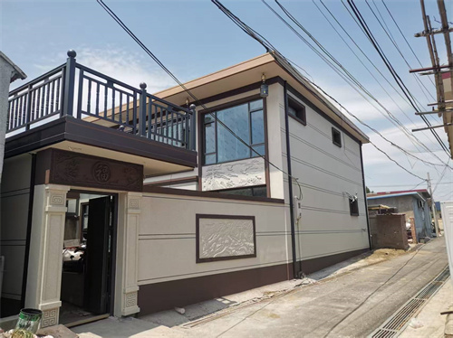 平谷北寺自建房外墙保温水包砂装饰